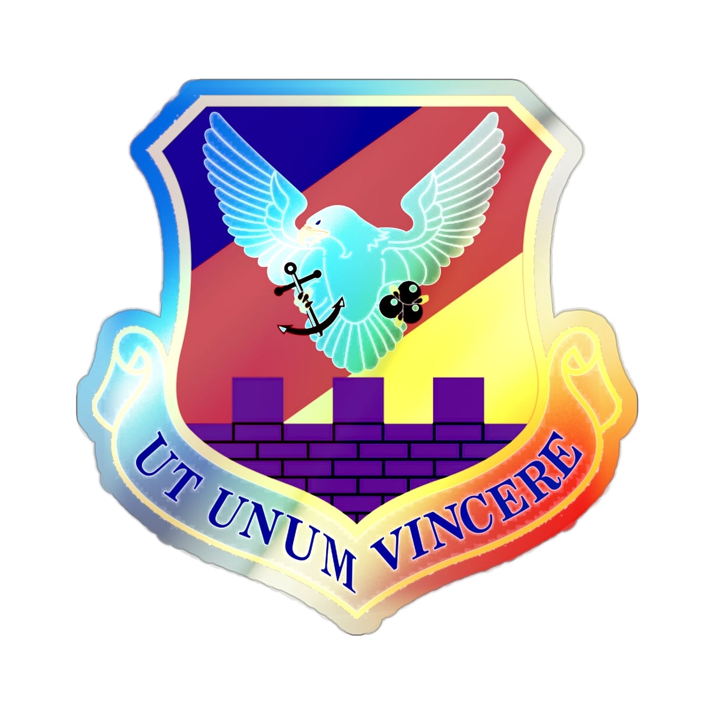 87th Air Base Wing (U.S. Air Force) Holographic STICKER Die-Cut Vinyl Decal-2 Inch-The Sticker Space