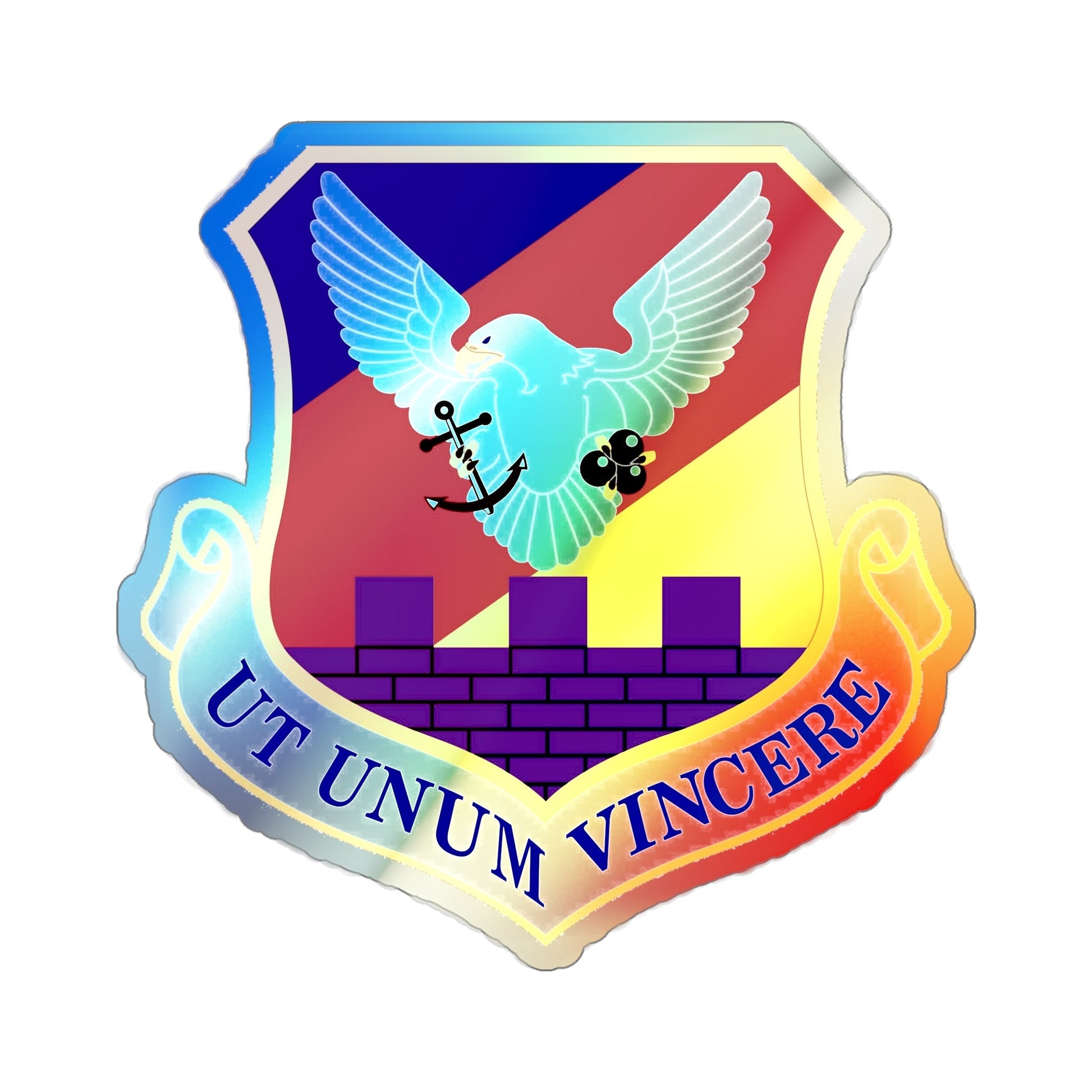 87th Air Base Wing (U.S. Air Force) Holographic STICKER Die-Cut Vinyl Decal-5 Inch-The Sticker Space