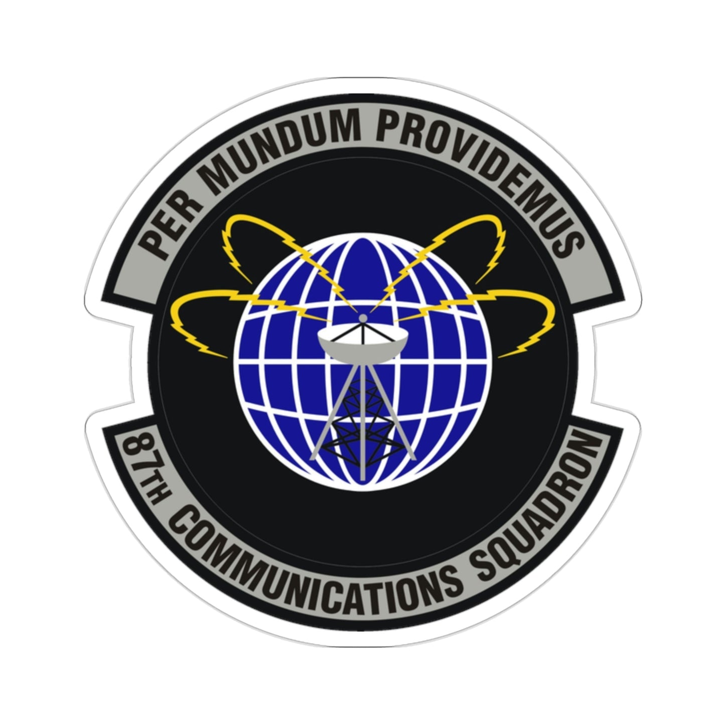 87th Communications Squadron (U.S. Air Force) STICKER Vinyl Die-Cut Decal-2 Inch-The Sticker Space
