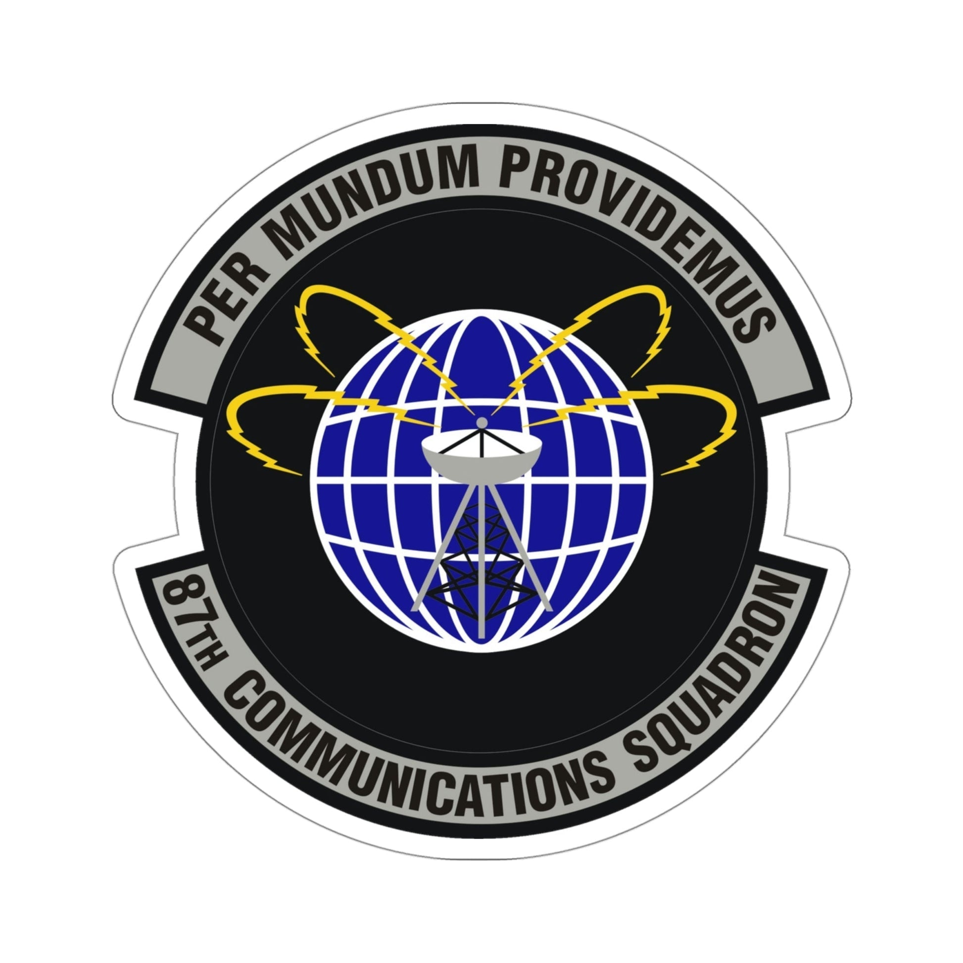 87th Communications Squadron (U.S. Air Force) STICKER Vinyl Die-Cut Decal-4 Inch-The Sticker Space