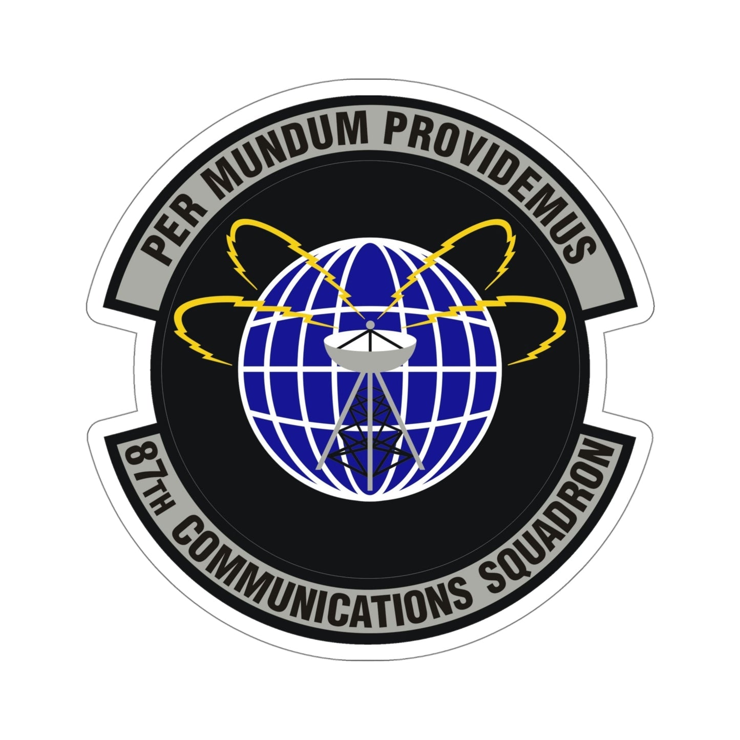 87th Communications Squadron (U.S. Air Force) STICKER Vinyl Die-Cut Decal-5 Inch-The Sticker Space