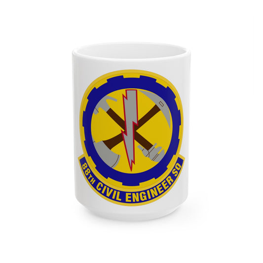 88 Civil Engineer Squadron AFMC (U.S. Air Force) White Coffee Mug-15oz-The Sticker Space