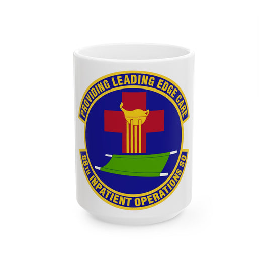 88 Inpatient Operations Squadron AFMC (U.S. Air Force) White Coffee Mug-15oz-The Sticker Space