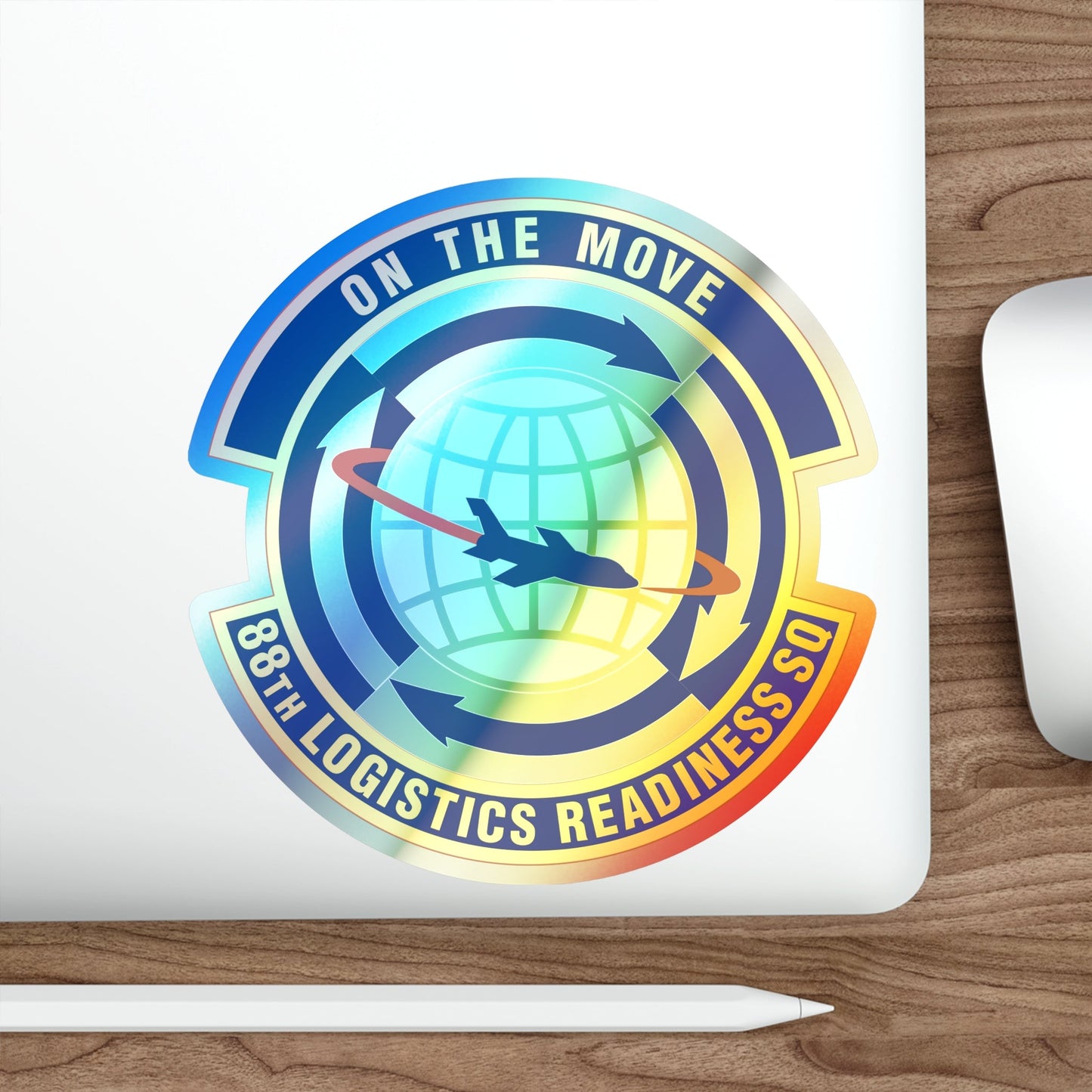 88 Logistics Readiness Squadron AFMC (U.S. Air Force) Holographic STICKER Die-Cut Vinyl Decal-The Sticker Space