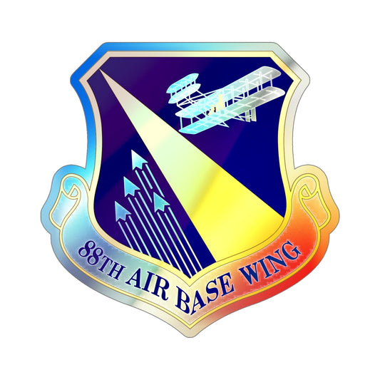 88th Air Base Wing (U.S. Air Force) Holographic STICKER Die-Cut Vinyl Decal-6 Inch-The Sticker Space