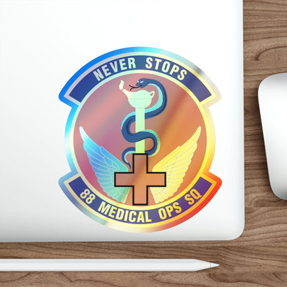 88th Medical Operations Squadron (U.S. Air Force) Holographic STICKER Die-Cut Vinyl Decal-The Sticker Space