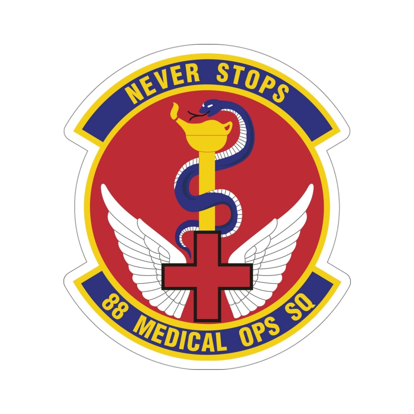 88th Medical Operations Squadron (U.S. Air Force) STICKER Vinyl Die-Cut Decal-4 Inch-The Sticker Space