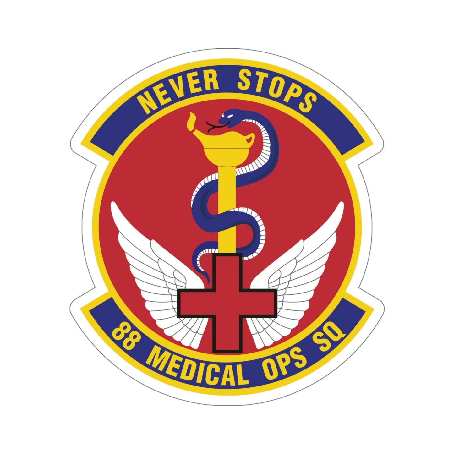88th Medical Operations Squadron (U.S. Air Force) STICKER Vinyl Die-Cut Decal-5 Inch-The Sticker Space