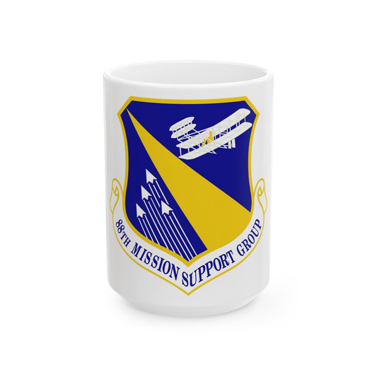 88th Mission Support Group (U.S. Air Force) White Coffee Mug-15oz-The Sticker Space