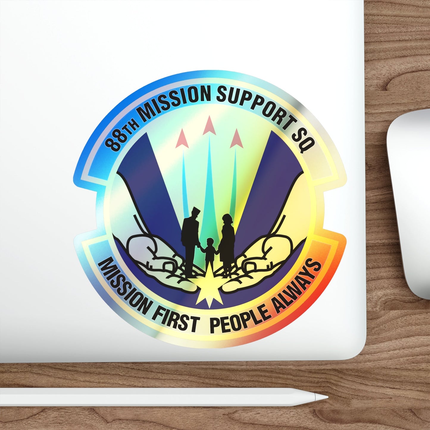 88th Mission Support Squadron (U.S. Air Force) Holographic STICKER Die-Cut Vinyl Decal-The Sticker Space