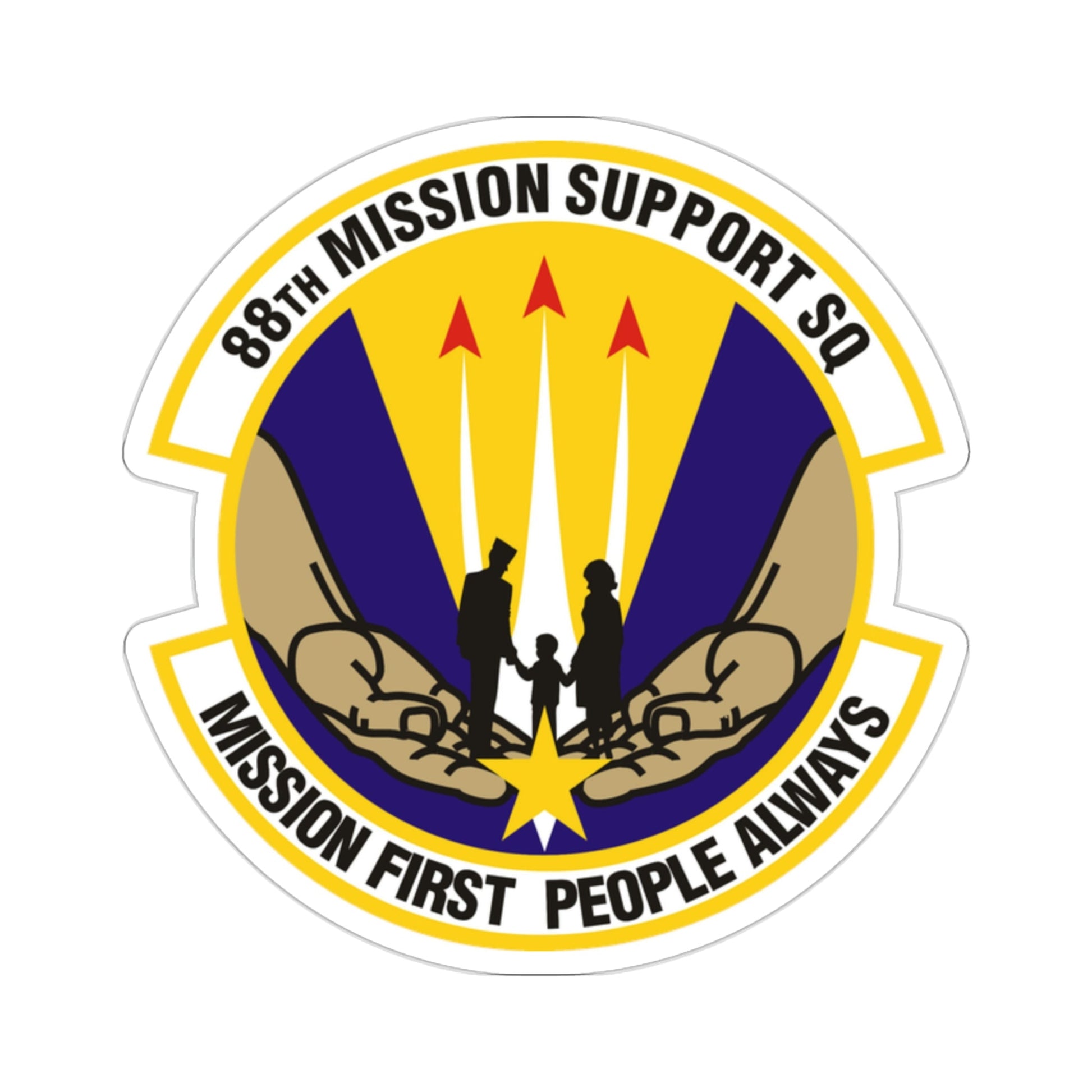 88th Mission Support Squadron (U.S. Air Force) STICKER Vinyl Die-Cut Decal-2 Inch-The Sticker Space