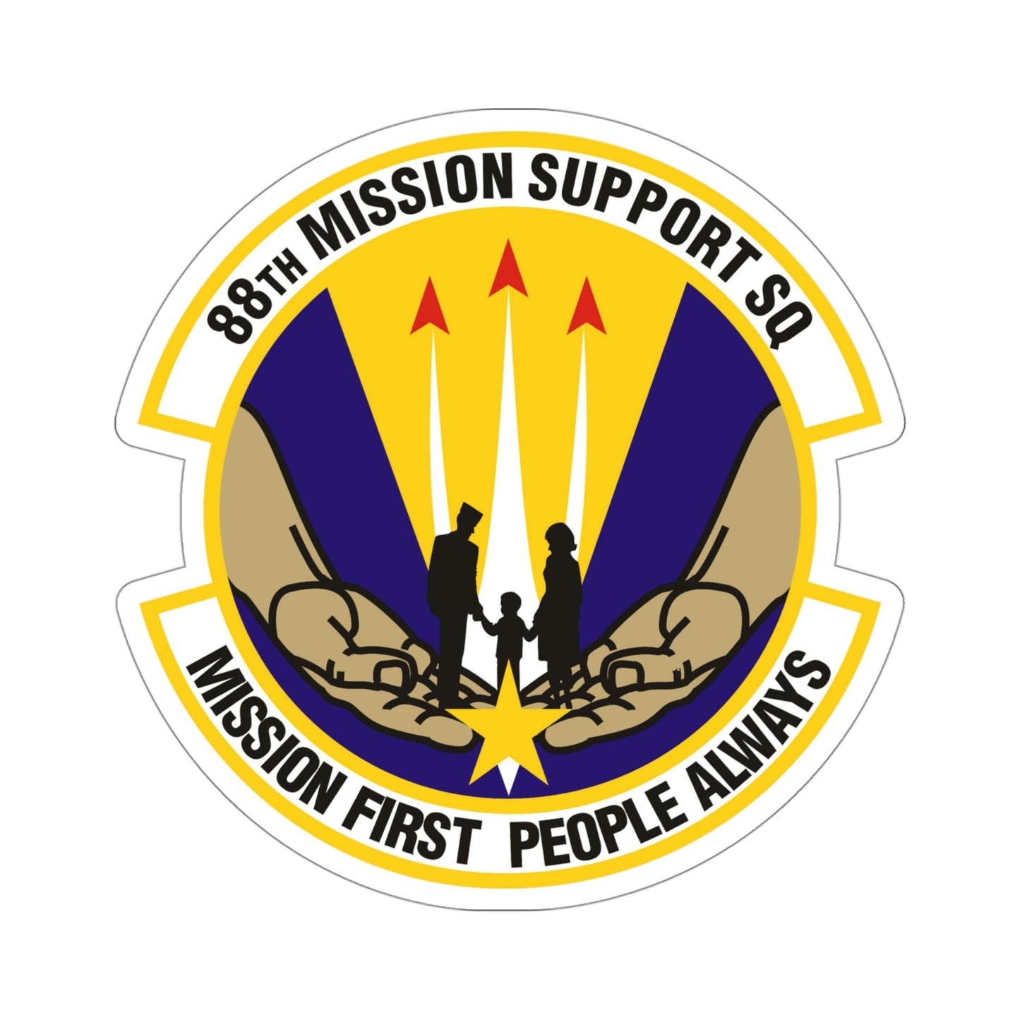 88th Mission Support Squadron (U.S. Air Force) STICKER Vinyl Die-Cut Decal-4 Inch-The Sticker Space