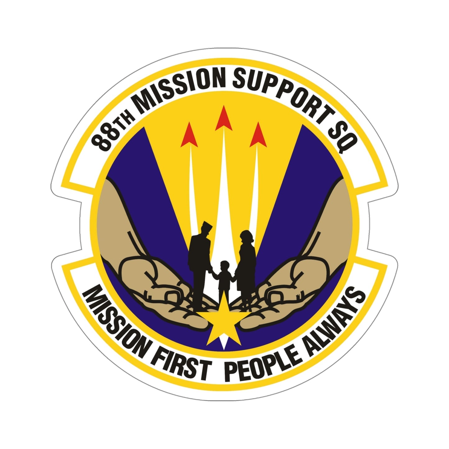 88th Mission Support Squadron (U.S. Air Force) STICKER Vinyl Die-Cut Decal-5 Inch-The Sticker Space