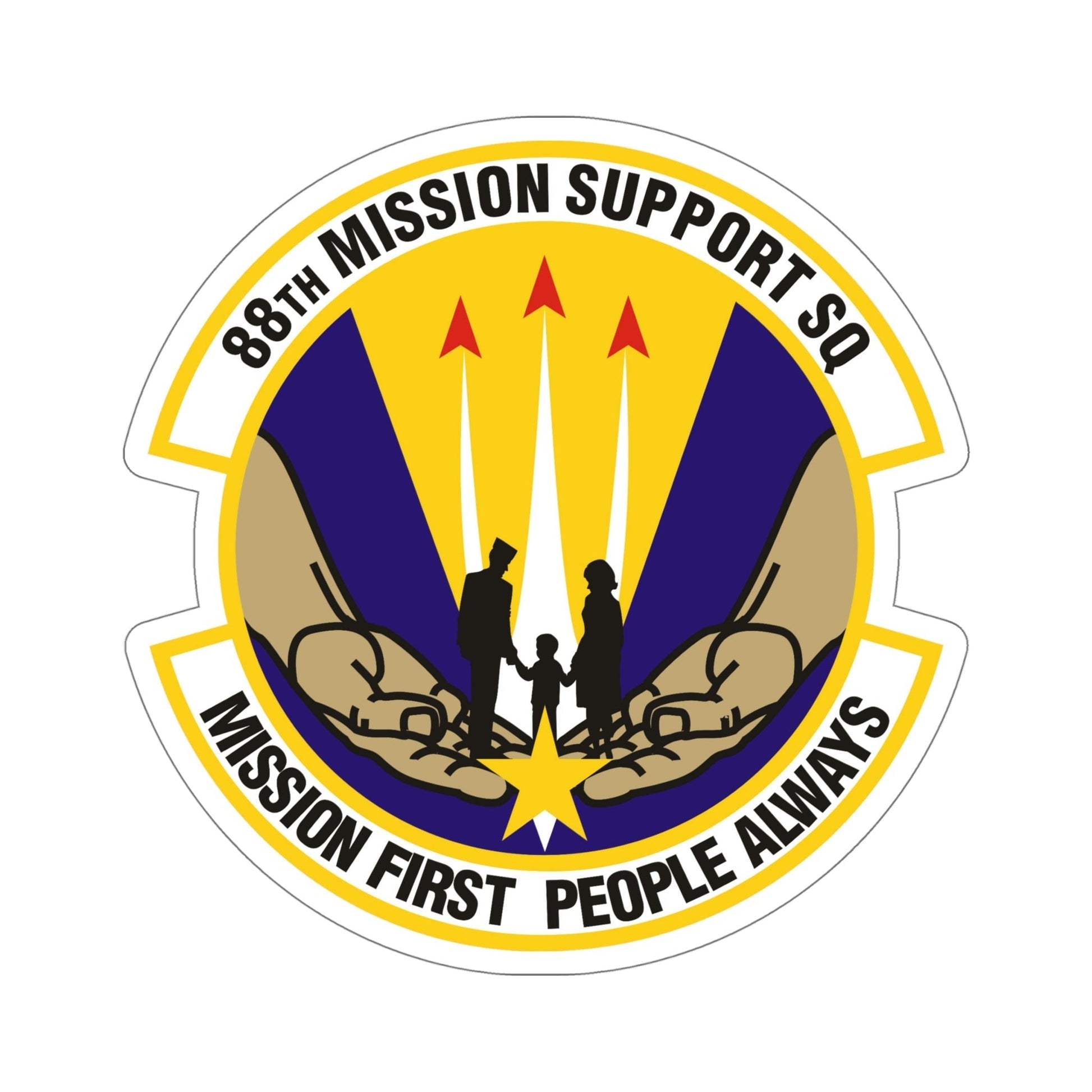 88th Mission Support Squadron (U.S. Air Force) STICKER Vinyl Die-Cut Decal-6 Inch-The Sticker Space