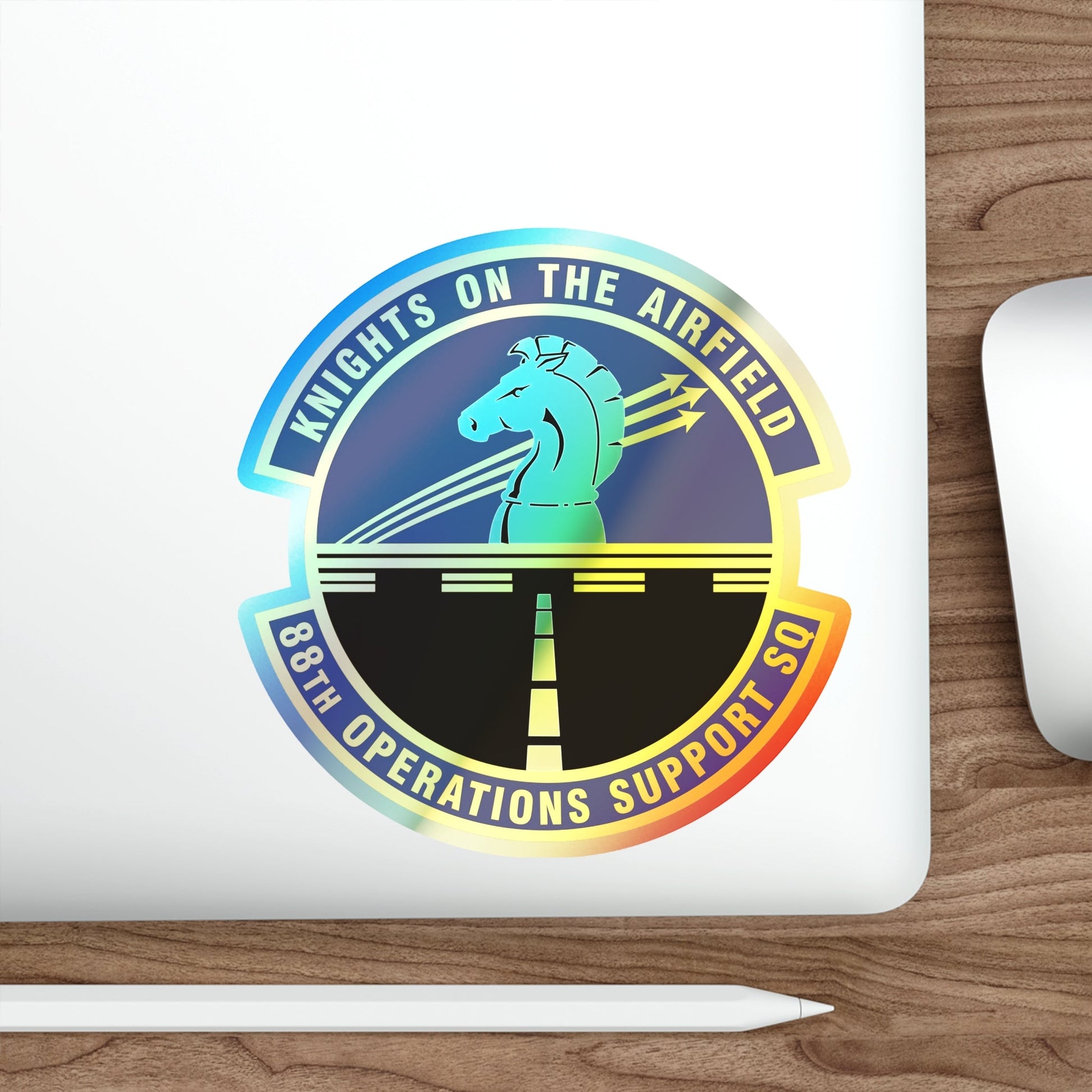 88th Operations Support Squadron (U.S. Air Force) Holographic STICKER Die-Cut Vinyl Decal-The Sticker Space
