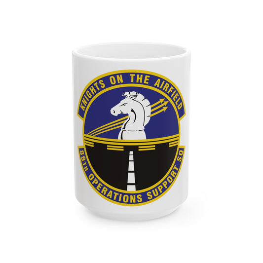 88th Operations Support Squadron (U.S. Air Force) White Coffee Mug-15oz-The Sticker Space
