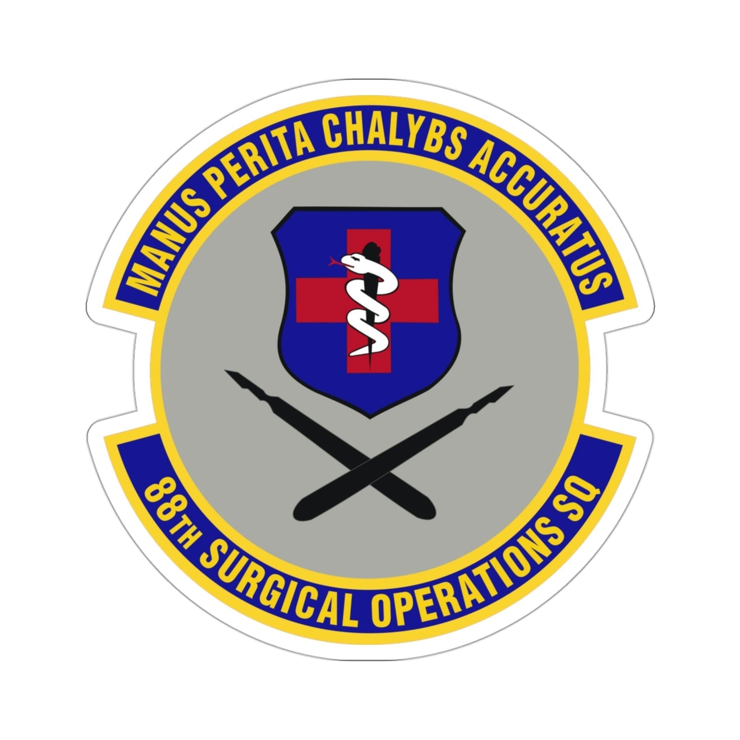 88th Surgical Operations Squadron (U.S. Air Force) STICKER Vinyl Die-Cut Decal-3 Inch-The Sticker Space