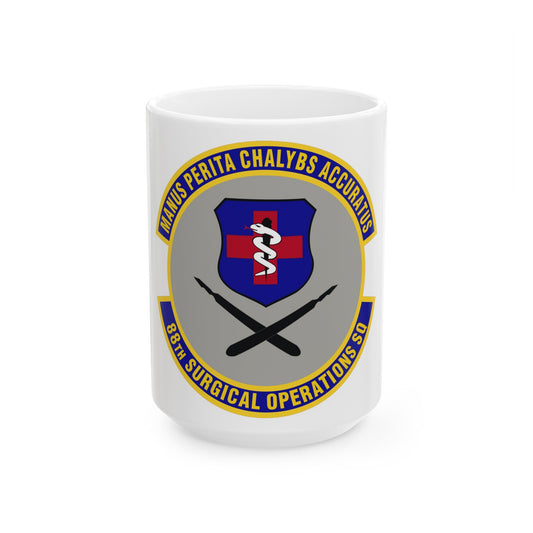 88th Surgical Operations Squadron (U.S. Air Force) White Coffee Mug-15oz-The Sticker Space