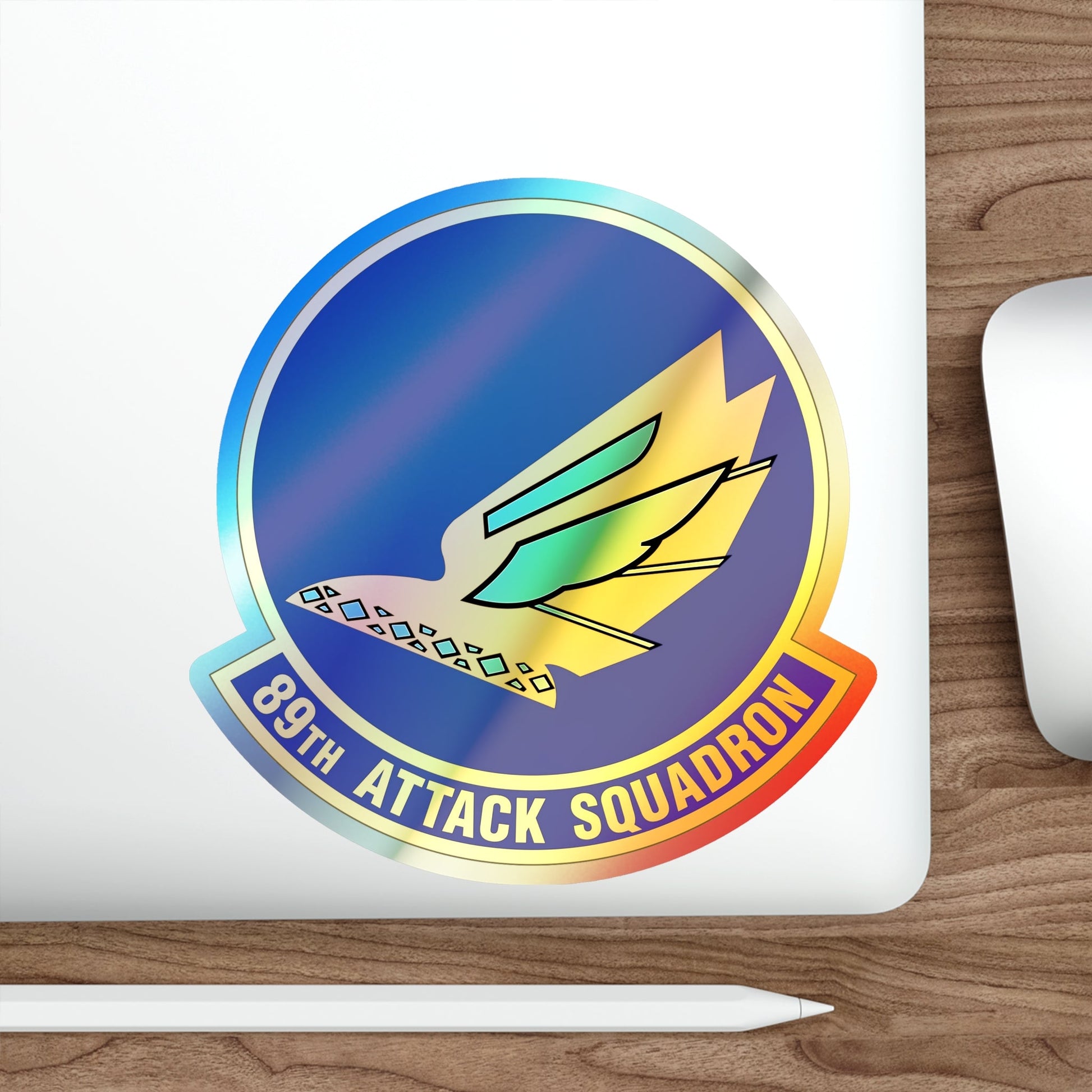 89 Attack Squadron ACC (U.S. Air Force) Holographic STICKER Die-Cut Vinyl Decal-The Sticker Space