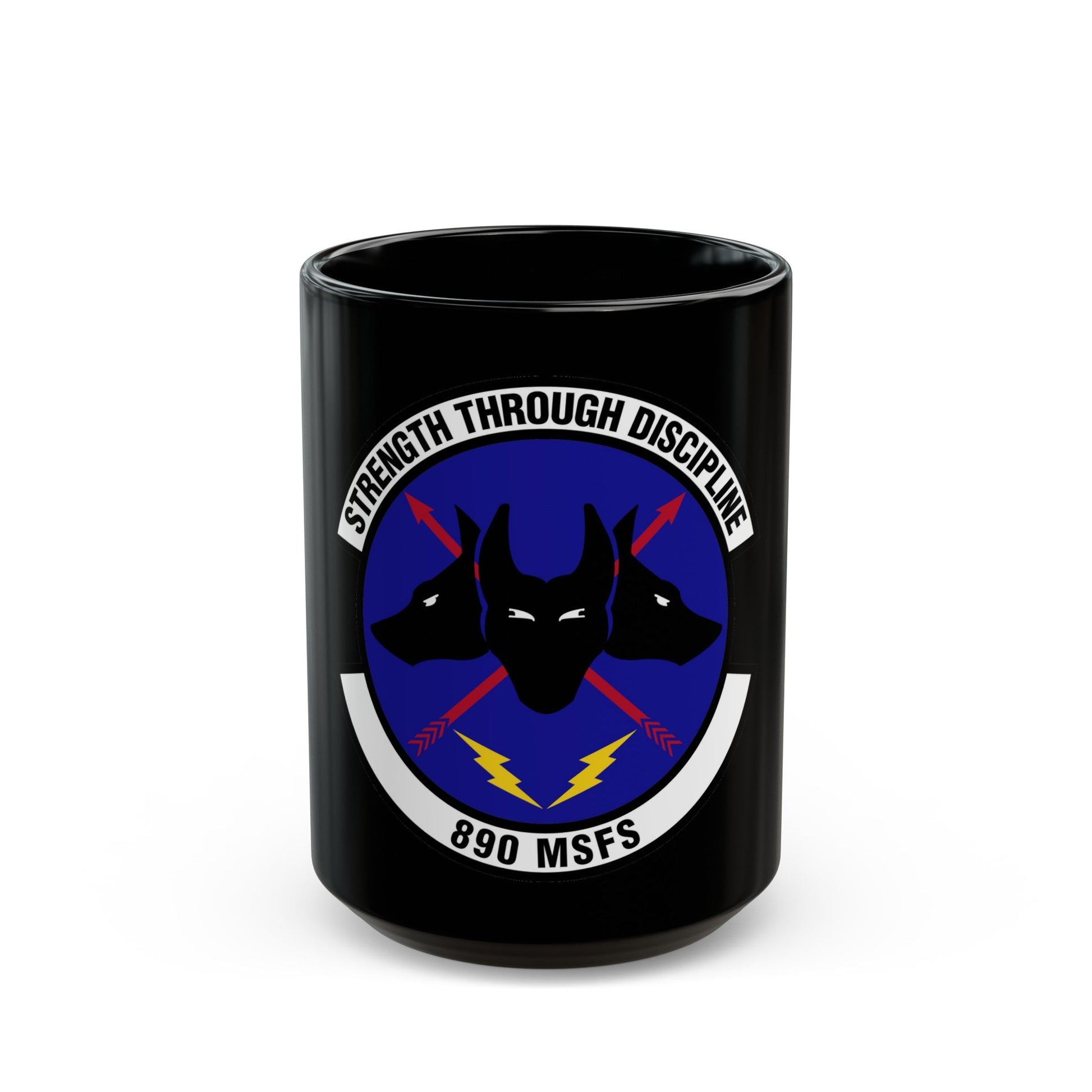 890 Missile Security Forces Squadron AFGSC (U.S. Air Force) Black Coffee Mug-15oz-The Sticker Space