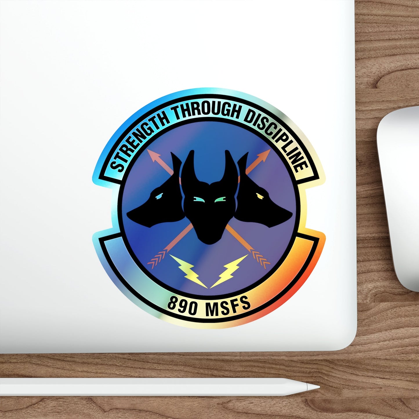 890 Missile Security Forces Squadron AFGSC (U.S. Air Force) Holographic STICKER Die-Cut Vinyl Decal-The Sticker Space