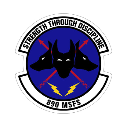 890 Missile Security Forces Squadron AFGSC (U.S. Air Force) STICKER Vinyl Die-Cut Decal-5 Inch-The Sticker Space