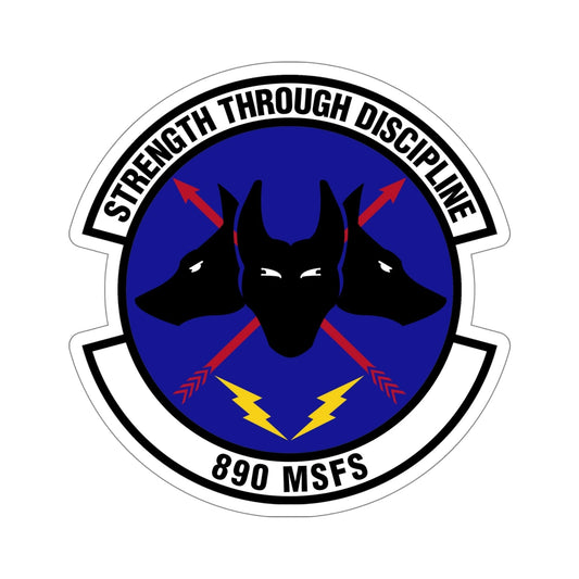 890 Missile Security Forces Squadron AFGSC (U.S. Air Force) STICKER Vinyl Die-Cut Decal-6 Inch-The Sticker Space
