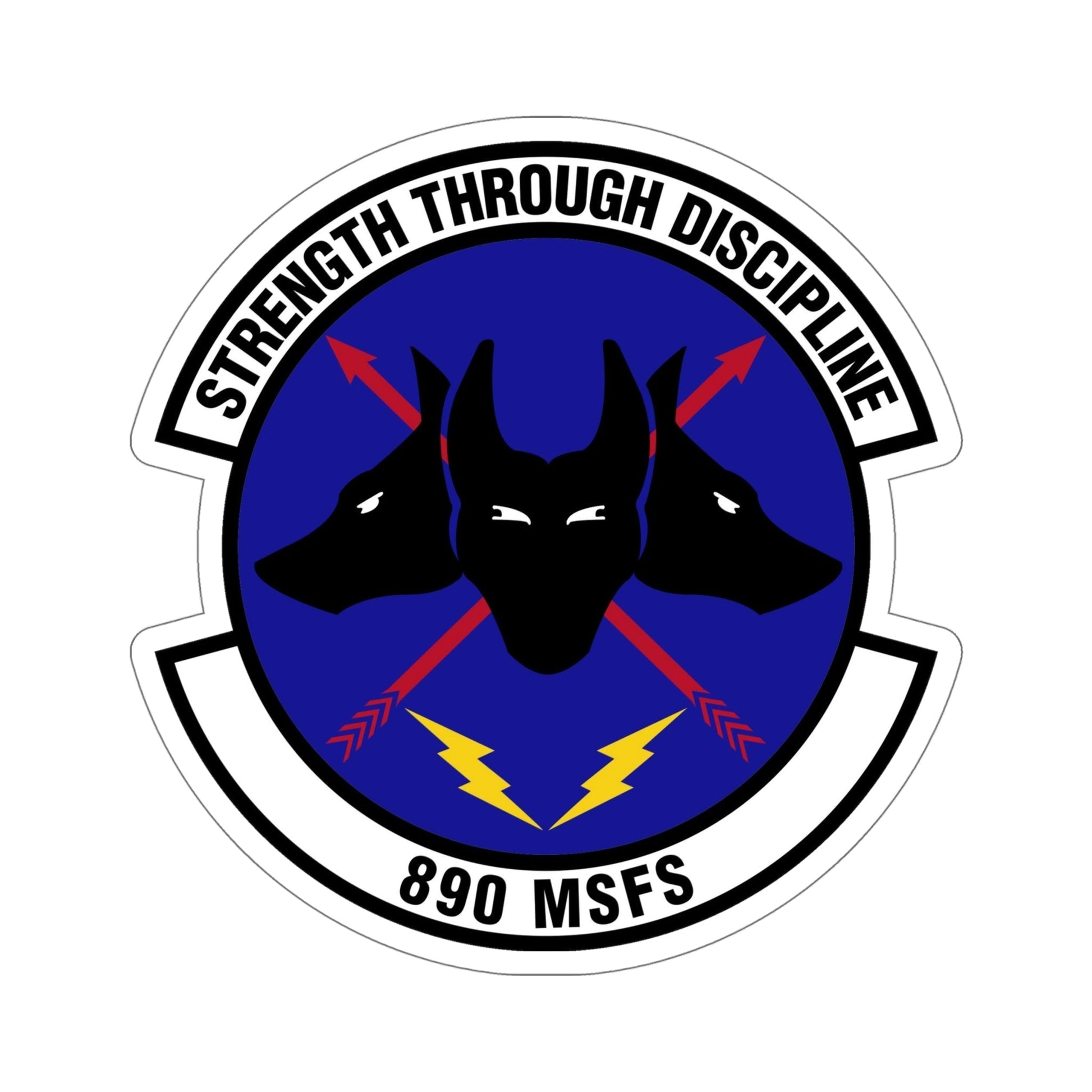 890 Missile Security Forces Squadron AFGSC (U.S. Air Force) STICKER Vinyl Die-Cut Decal-6 Inch-The Sticker Space
