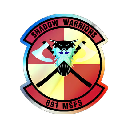 891 Missile Security Forces Squadron AFGSC (U.S. Air Force) Holographic STICKER Die-Cut Vinyl Decal-3 Inch-The Sticker Space