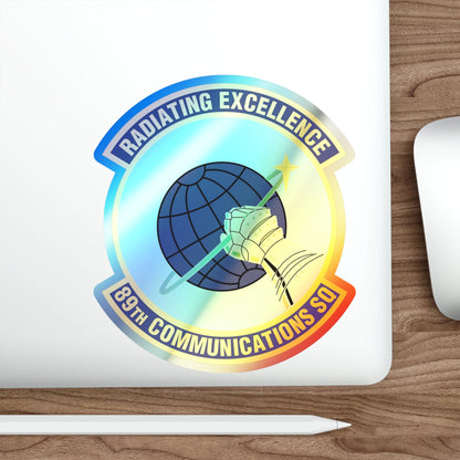 89th Communications Squadron (U.S. Air Force) Holographic STICKER Die-Cut Vinyl Decal-The Sticker Space