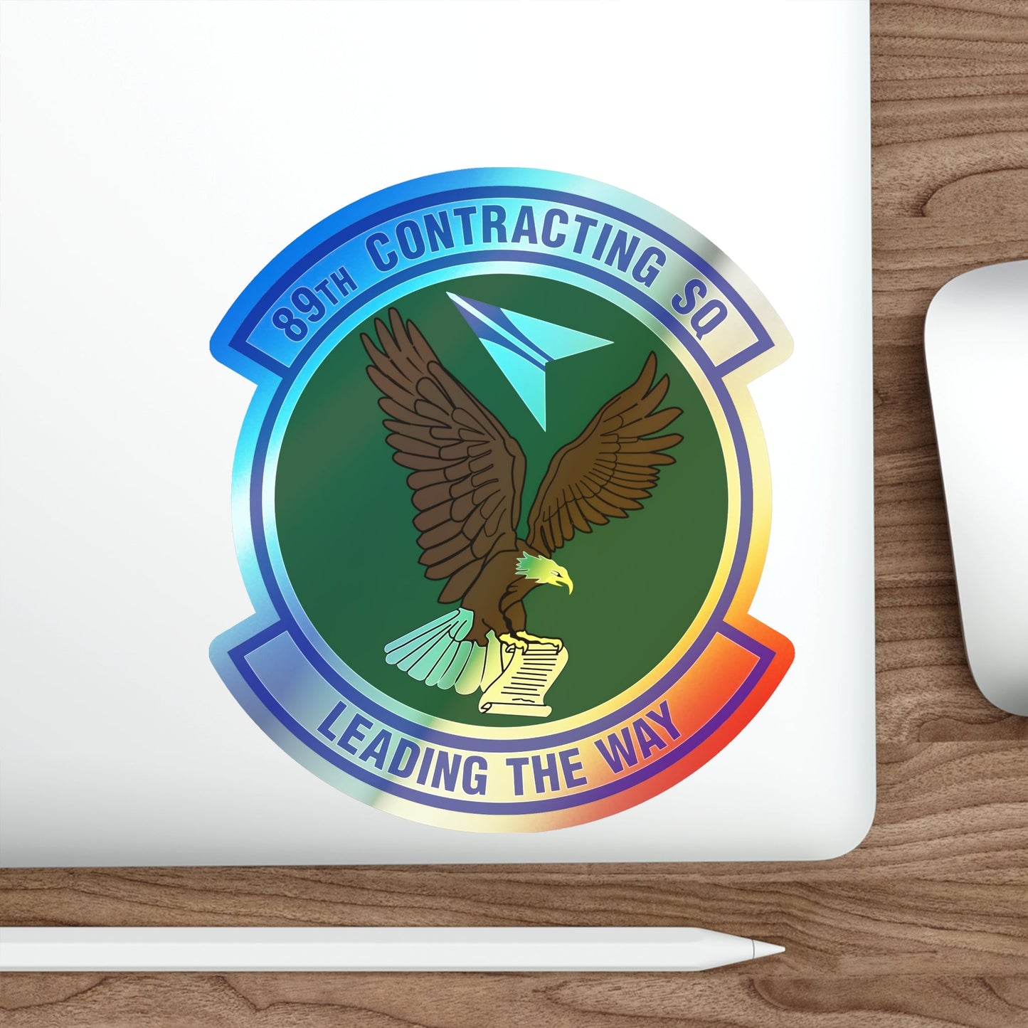 89th Contracting Squadron (U.S. Air Force) Holographic STICKER Die-Cut Vinyl Decal-The Sticker Space