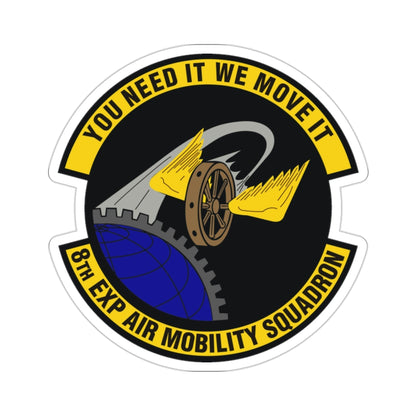 8th Expeditionary Air Mobility Squadron (U.S. Air Force) STICKER Vinyl Die-Cut Decal-2 Inch-The Sticker Space