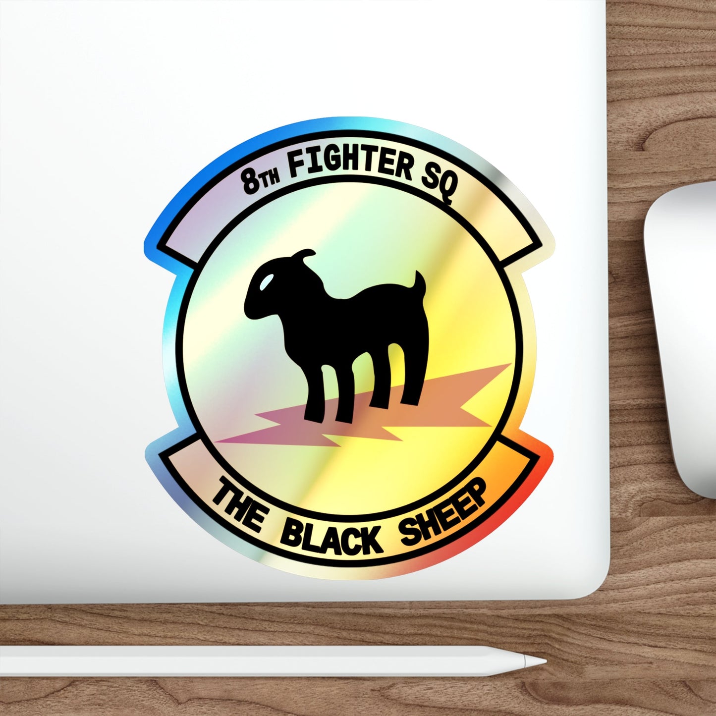 8th Fighter Squadron (U.S. Air Force) Holographic STICKER Die-Cut Vinyl Decal-The Sticker Space