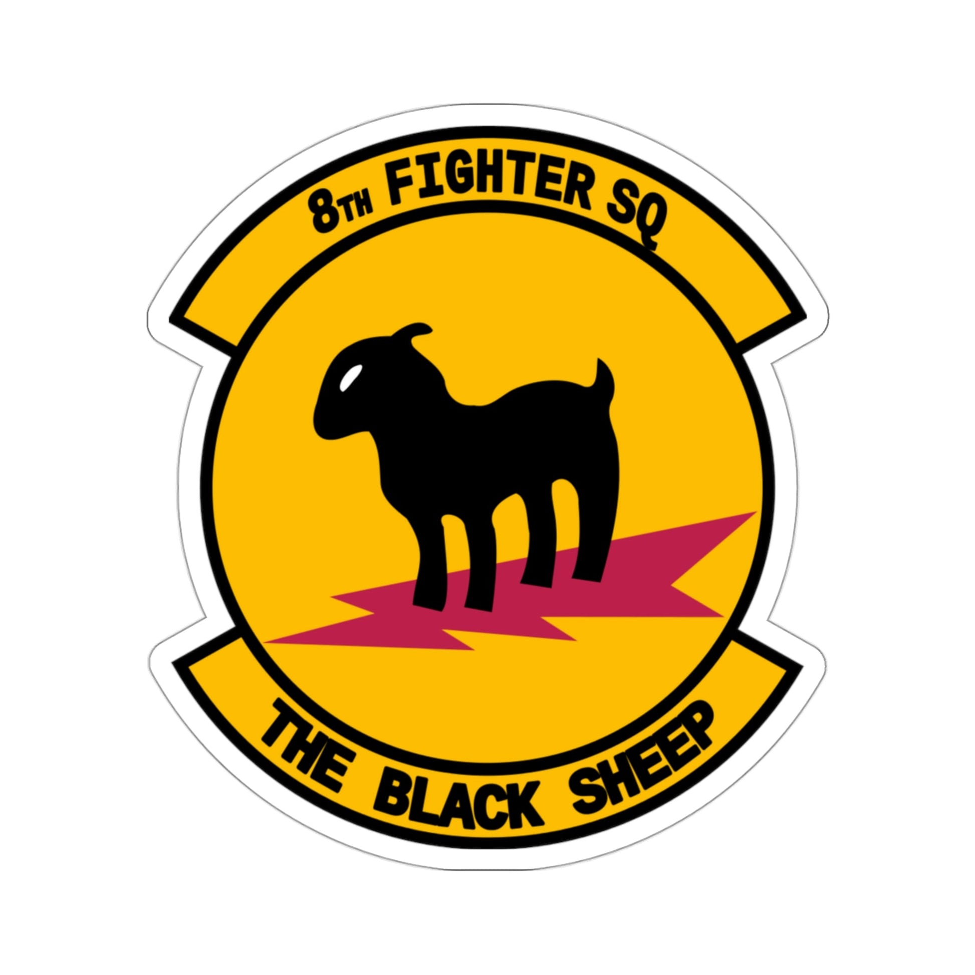 8th Fighter Squadron (U.S. Air Force) STICKER Vinyl Die-Cut Decal-3 Inch-The Sticker Space