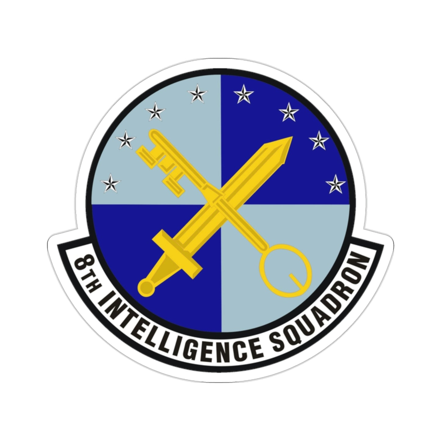 8th Intelligence Squadron (U.S. Air Force) STICKER Vinyl Die-Cut Decal-2 Inch-The Sticker Space