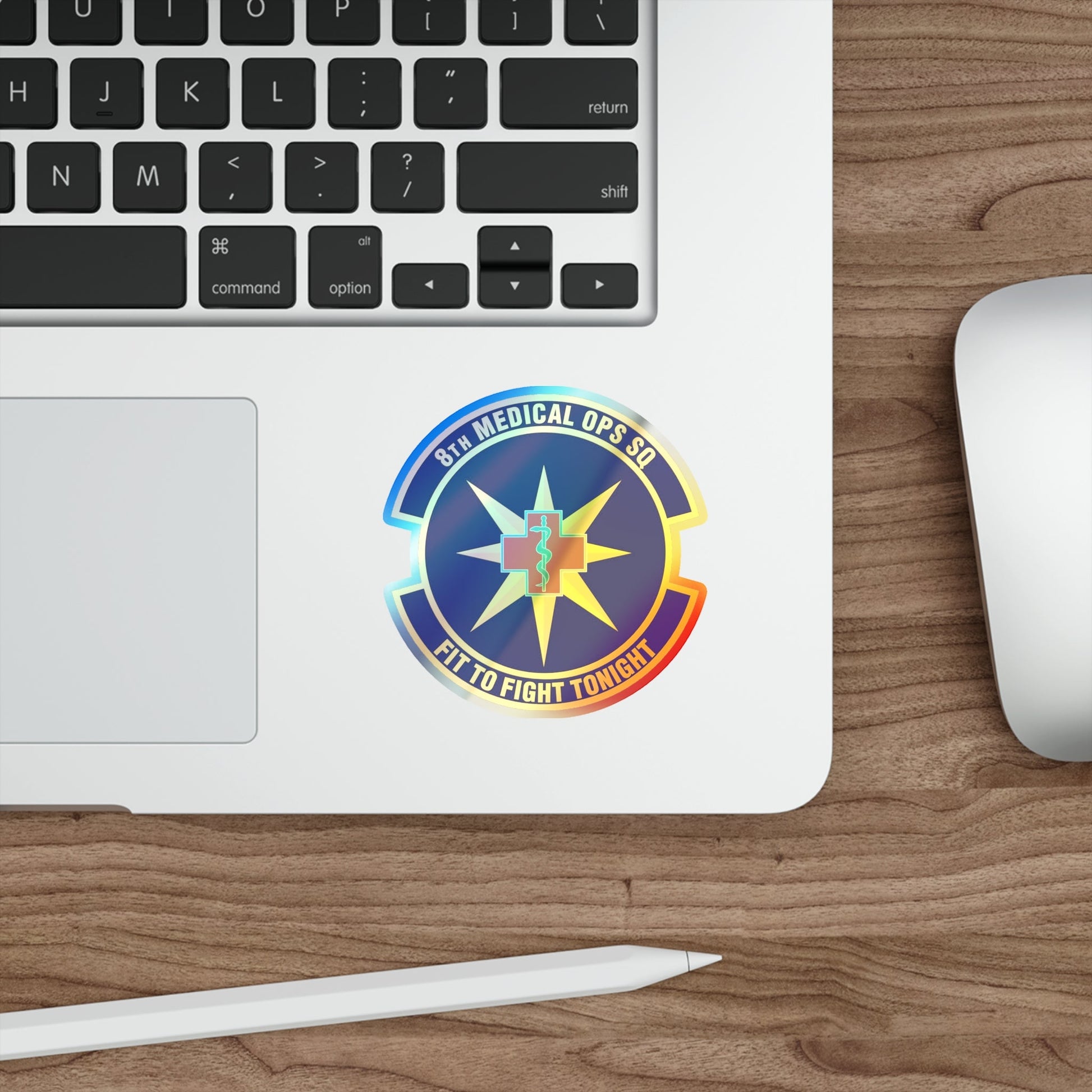 8th Medical Operations Squadron (U.S. Air Force) Holographic STICKER Die-Cut Vinyl Decal-The Sticker Space