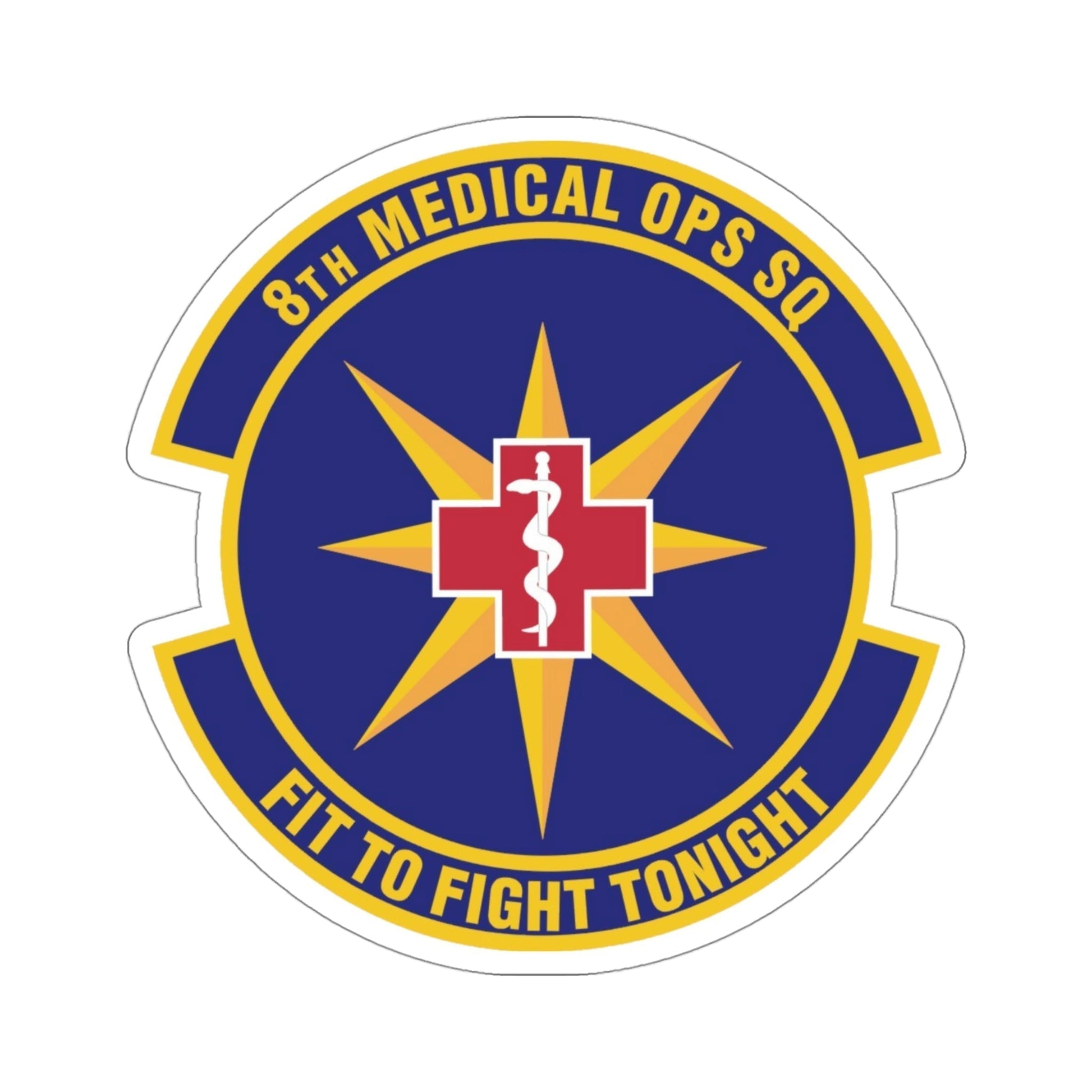 8th Medical Operations Squadron (U.S. Air Force) STICKER Vinyl Die-Cut Decal-4 Inch-The Sticker Space