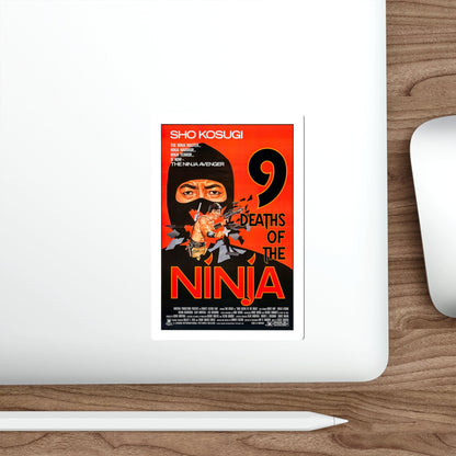 9 DEATHS OF THE NINJA 1985 Movie Poster STICKER Vinyl Die-Cut Decal-The Sticker Space