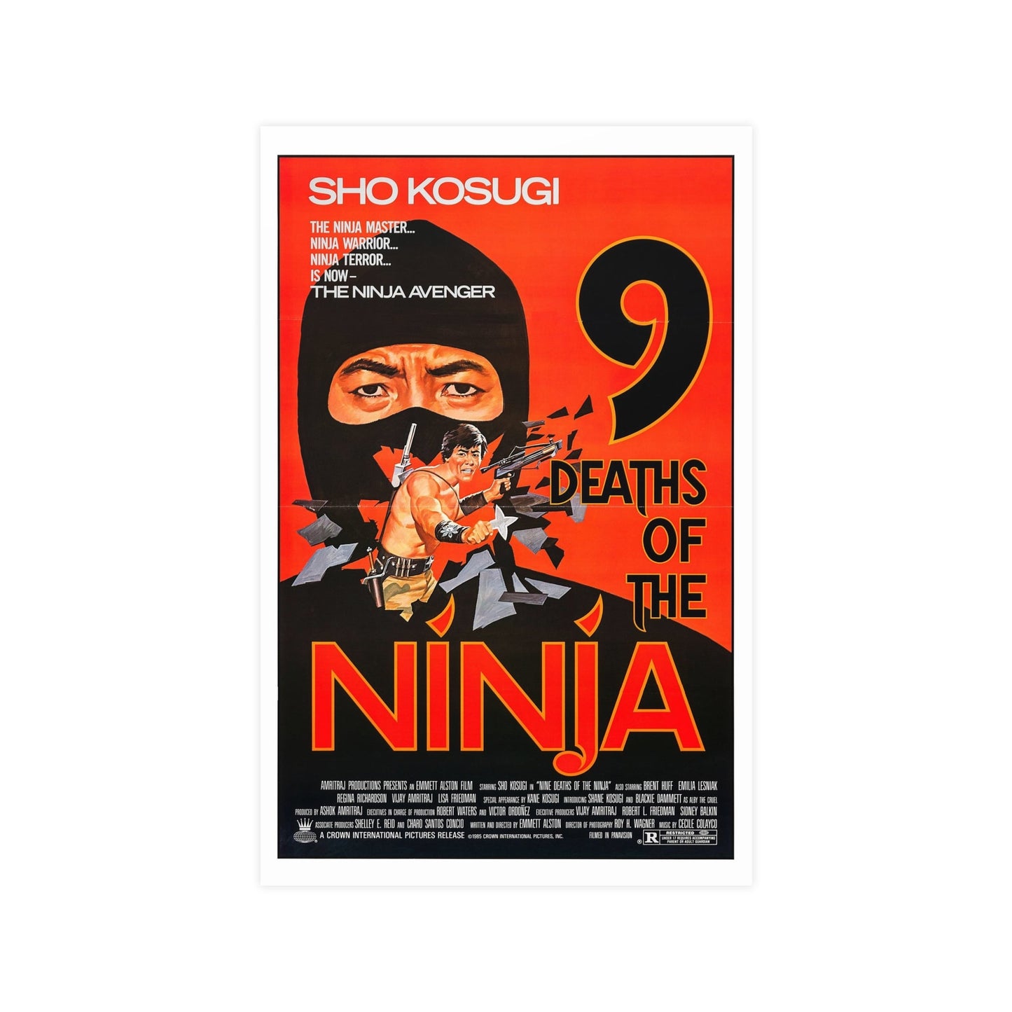 9 DEATHS OF THE NINJA 1985 - Paper Movie Poster-11″ x 17″ (Vertical)-The Sticker Space