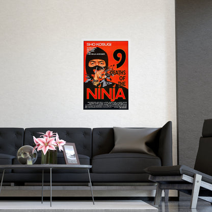 9 DEATHS OF THE NINJA 1985 - Paper Movie Poster-The Sticker Space
