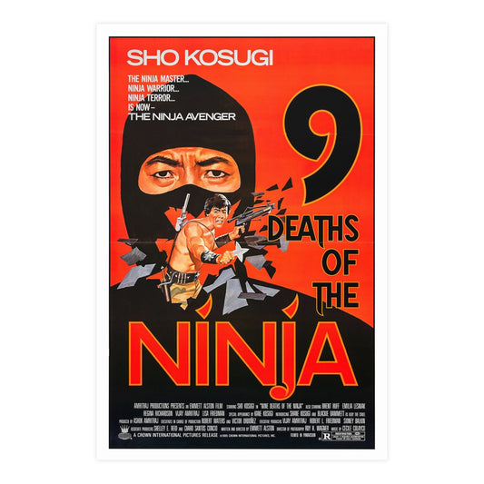 9 DEATHS OF THE NINJA 1985 - Paper Movie Poster-24″ x 36″ (Vertical)-The Sticker Space