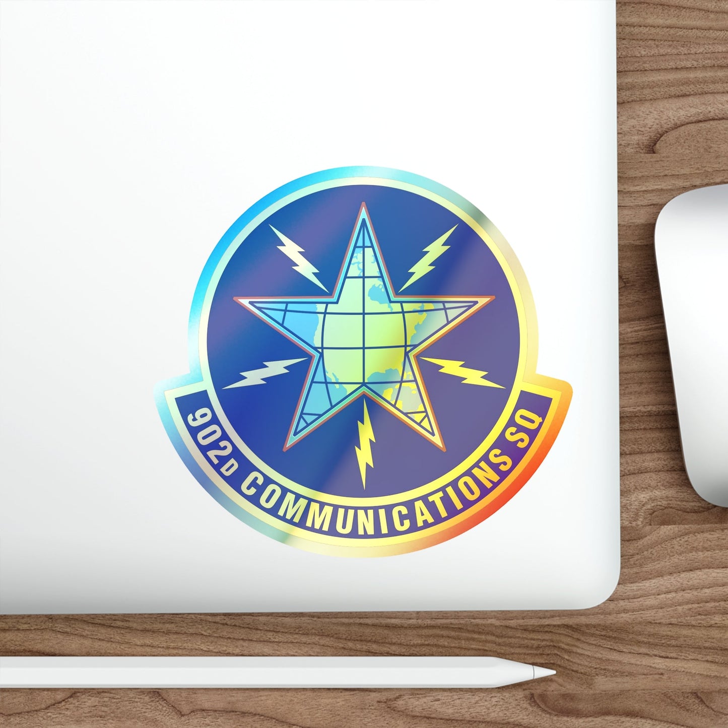 902d Communications Squadron (U.S. Air Force) Holographic STICKER Die-Cut Vinyl Decal-The Sticker Space