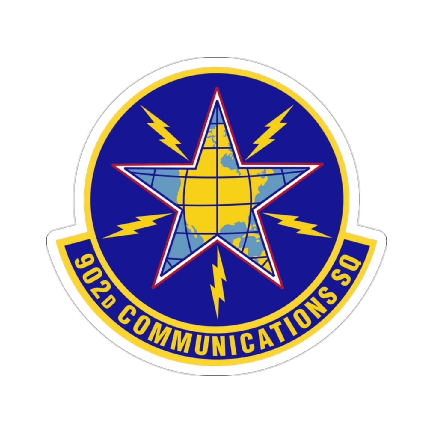 902d Communications Squadron (U.S. Air Force) STICKER Vinyl Die-Cut Decal-2 Inch-The Sticker Space