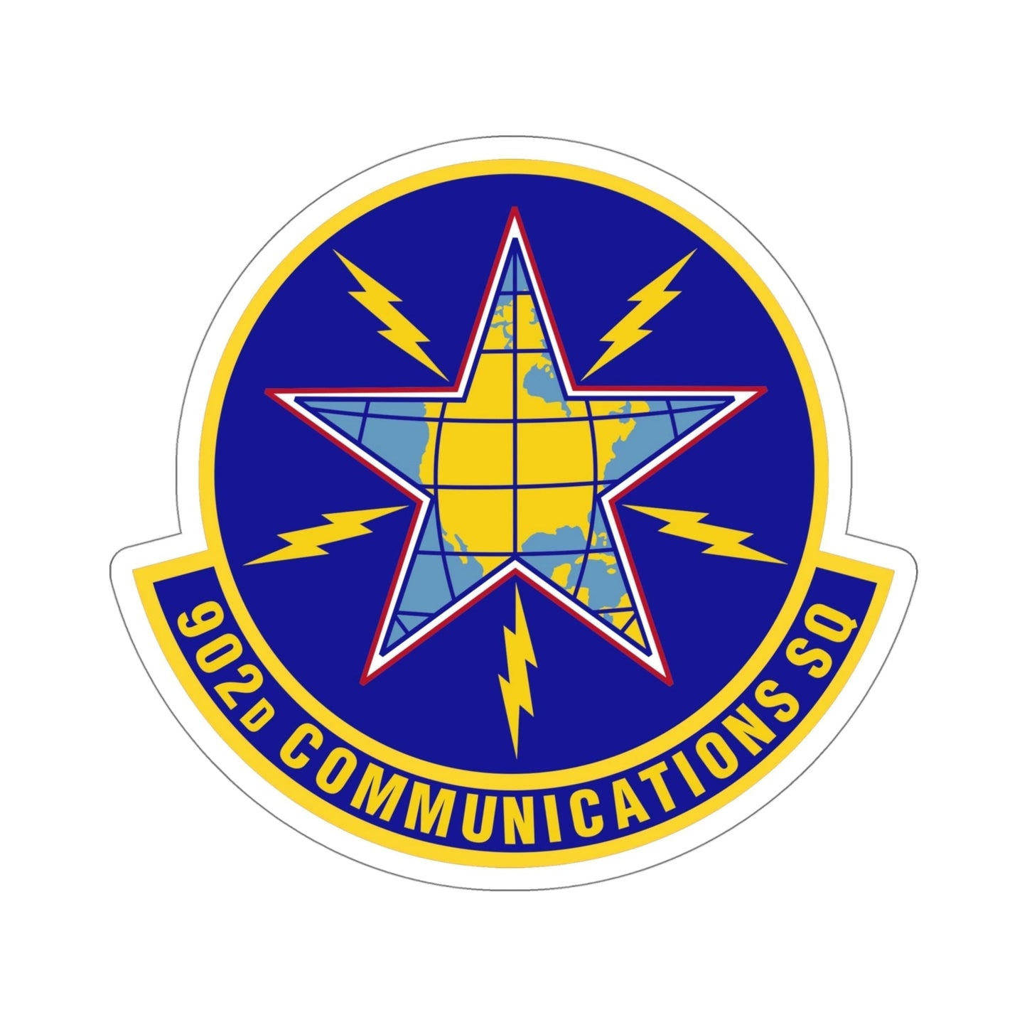 902d Communications Squadron (U.S. Air Force) STICKER Vinyl Die-Cut Decal-5 Inch-The Sticker Space