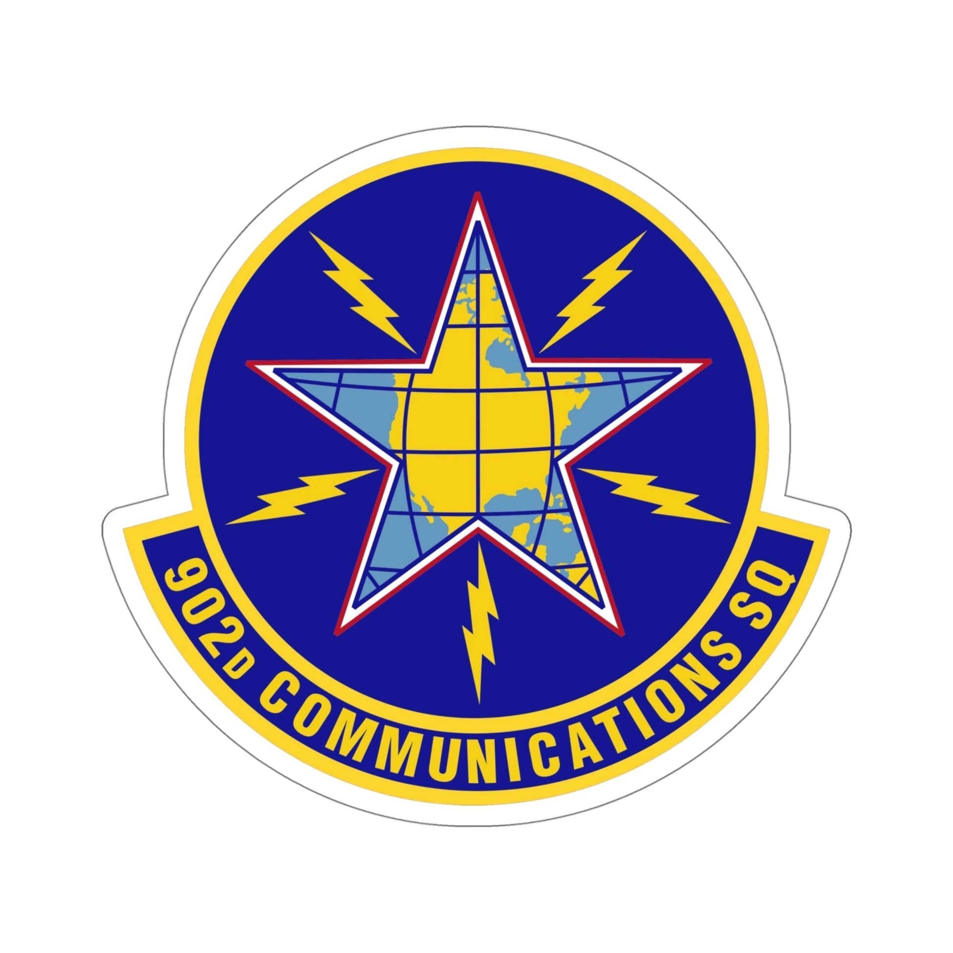 902d Communications Squadron (U.S. Air Force) STICKER Vinyl Die-Cut Decal-5 Inch-The Sticker Space