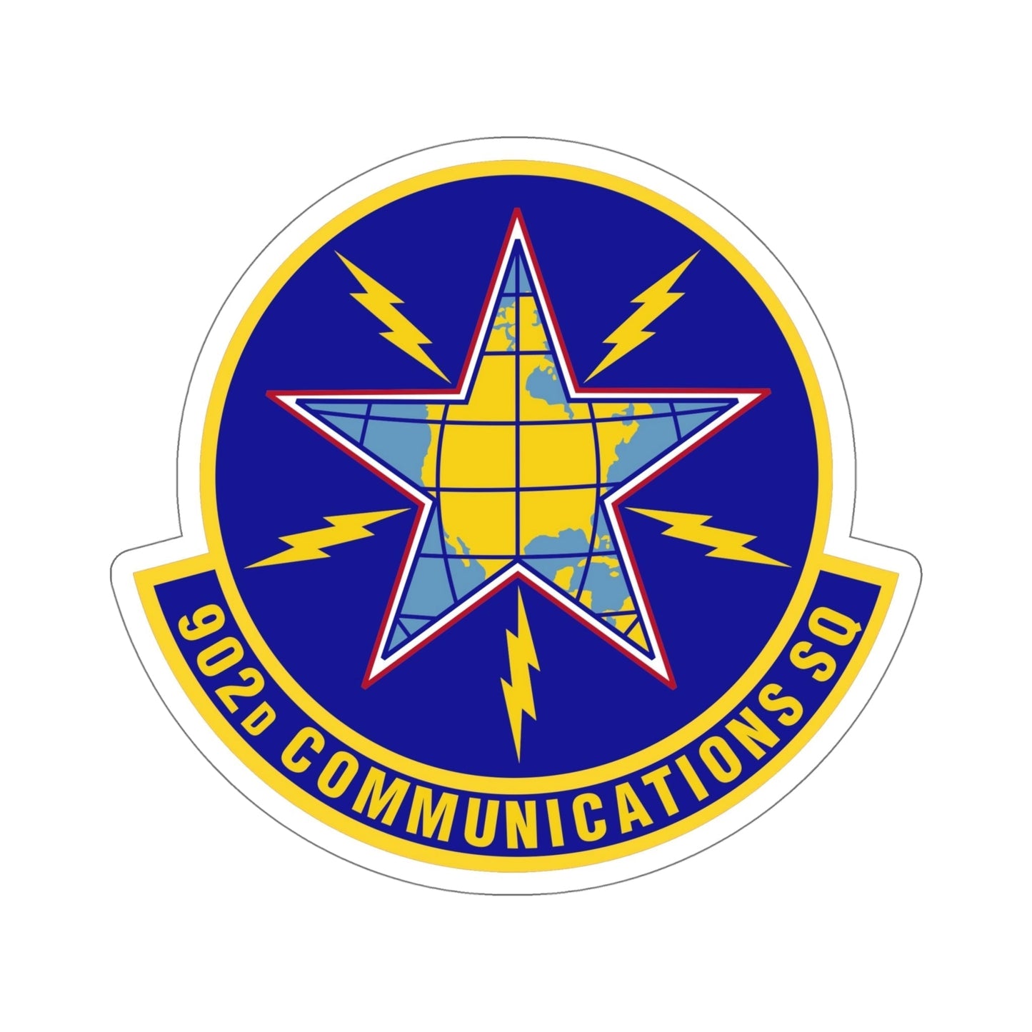 902d Communications Squadron (U.S. Air Force) STICKER Vinyl Die-Cut Decal-6 Inch-The Sticker Space