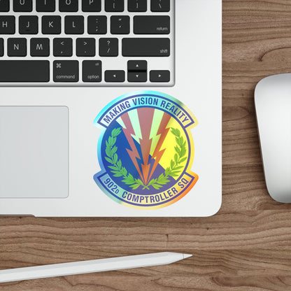 902d Comptroller Squadron (U.S. Air Force) Holographic STICKER Die-Cut Vinyl Decal-The Sticker Space