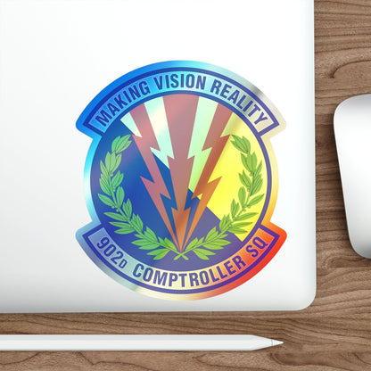 902d Comptroller Squadron (U.S. Air Force) Holographic STICKER Die-Cut Vinyl Decal-The Sticker Space