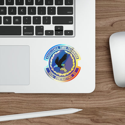 902d Contracting Squadron (U.S. Air Force) Holographic STICKER Die-Cut Vinyl Decal-The Sticker Space