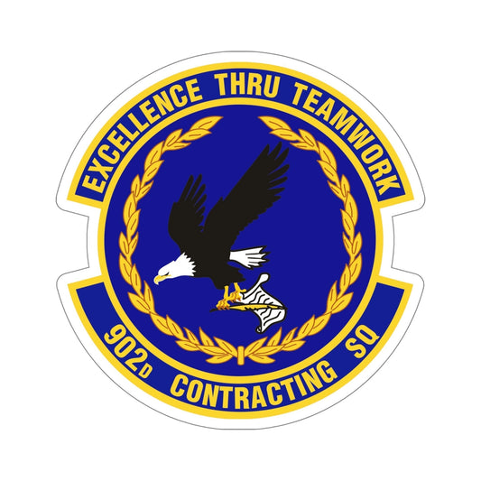 902d Contracting Squadron (U.S. Air Force) STICKER Vinyl Die-Cut Decal-6 Inch-The Sticker Space